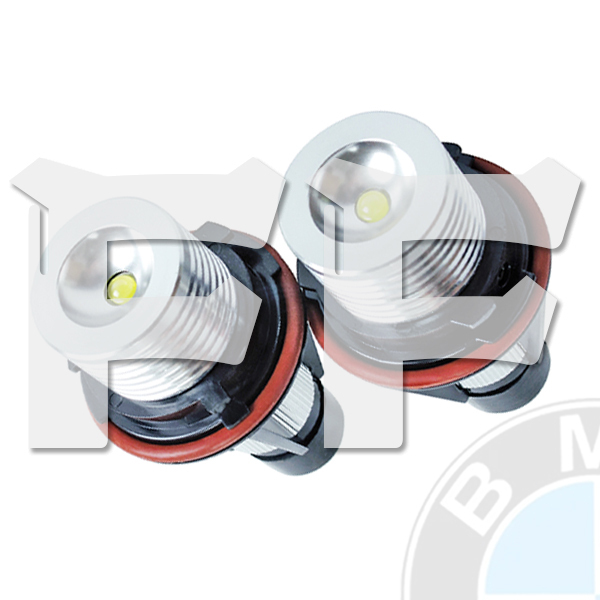 送料無料.. イカリング エンジェルアイ E53/E60/E61/E63/E64/E65/E66/E87 6000K キャンセラー内蔵 LEDライト ホワイト BMW E39-6W 2個 新品拍卖