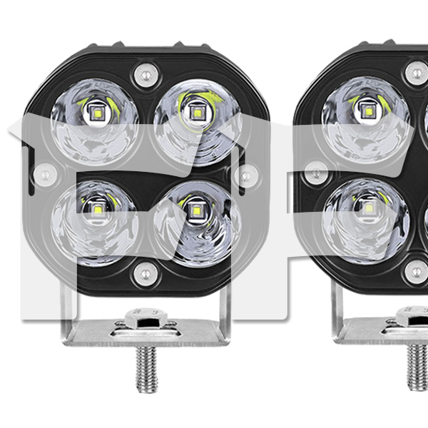 LED ワークライト 40W 3インチ 作業灯 新品 前照灯 投光器 トラック ランクル 12V/24V バイク SUV 大型車 FX40W ホワイト 2個拍卖