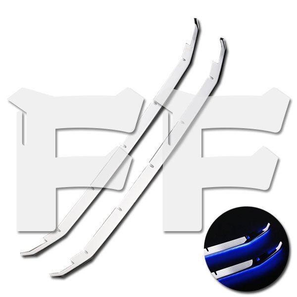 トヨタ NOAH ノア Siグレード 前期 フロント バンパー グリル カバー (LED ブルー) メッキ ステンレス カスタム SN-2803 鏡面拍卖