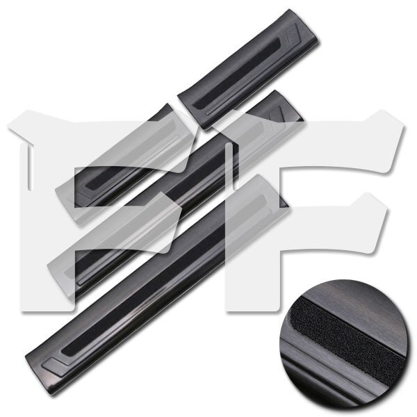 トヨタ RAV4 XA50 2019年~ スカッフプレート ステップガード スカッフプロテクター ブラック ステンレス SN-4527 新品拍卖