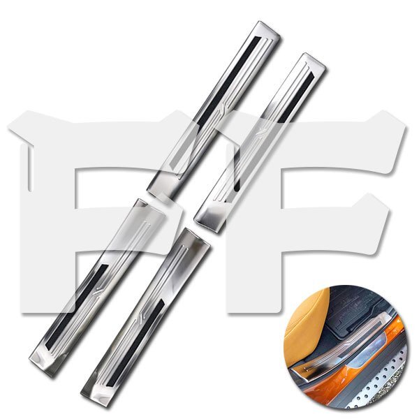 送料無料.. 日産 キックス KICKS P15 2020年6月~ サイド スカッフプレート ステップガード ガーニッシュ メッキ ステンレス SN-5023 新品拍卖