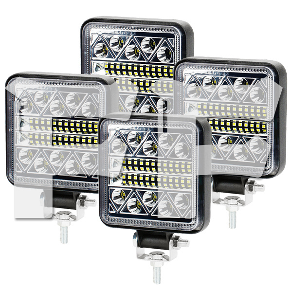 送料無料.. LED ワークライト 作業灯 4インチ 102W 投光器 前照灯 照明 工事現場 FX102W ジムニー ランクル トラック 12V/24V兼用 4個 新品拍卖