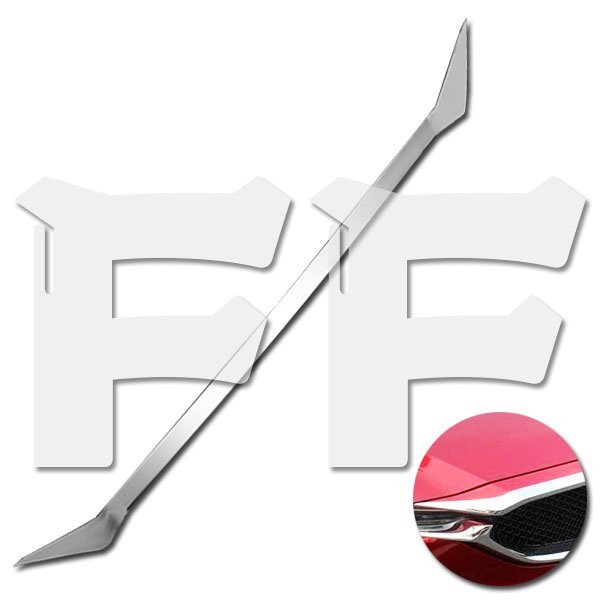 送料無料.. MAZDA マツダ CX-5 KF系 2017年式~ フロント フードトリム 外装 鏡面 メッキ ステンレス ガーニッシュ SN-3319拍卖