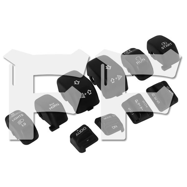 送料無料.. ハーレーダビッドソン 1996年~2013年式 ハンド コントロール スイッチ キャップ ボタン カバー ブラック HL-SC-B 新品拍卖