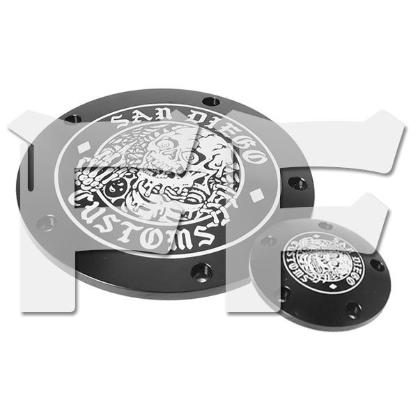 ハーレー ツーリング ロードキング ストリート グライド CNC 5穴 エンジンカバー ダービーカバー タイマー HL-HOOD-I 新品拍卖