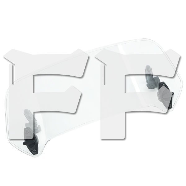 送料無料.. オートバイ 調整式 フロントウィンドスクリーン ウインドシールド エアデフレクター バイク 風防 155mm (透明) DF-B3 新品拍卖