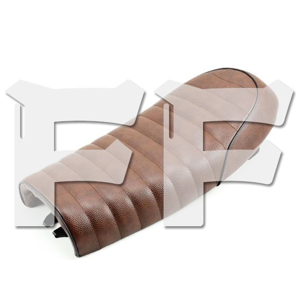 ホンダ CG125 GN CG CB200 CB350 CB400SS CB500 CB750.. オートバイ サドルクッション シート サドル ブラウン Seat-C-B 新品拍卖