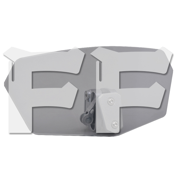 オートバイ 調整式 フロントウィンドスクリーン ウインドシールド スポイラーエアデフレクター 風防 (灰色) DF-A3 新品拍卖