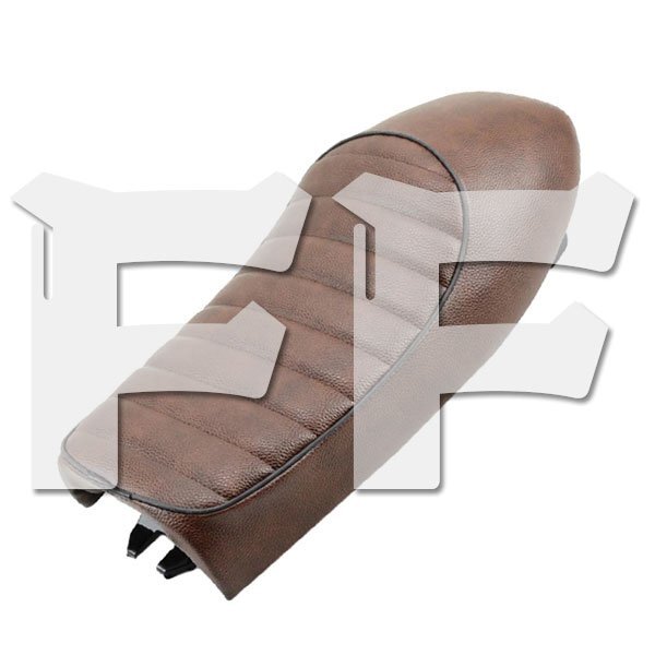 送料無料.. ホンダ CG125 GN CG CB200 CB350 CB400SS CB500 CB750.. オートバイ サドルクッション シート サドル ブラウン Seat-E-B 新品拍卖