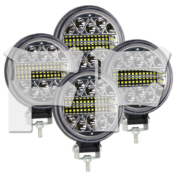 送料無料.. LED ワークライト 作業灯 4インチ 102W 投光器 前照灯 ボート 照明 新品 YX102W ジムニー ランクル トラック 12V/24V 4個拍卖