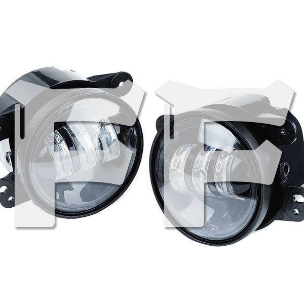 送料無料.. For Jeep Wrangler JK JKU ダッジ 4インチ LED フォグランプ フォグライト ホワイト 30W MS-FG30A 新品拍卖