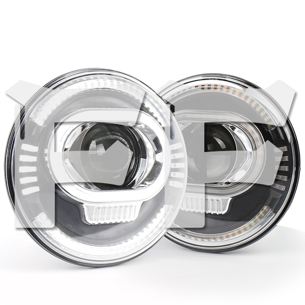 送料無料.. Jeep JK JKU TJ スズキ ジムニー LED ヘッドライト ハマー H2 HI.Low.DRL.ウインカー 7インチ ホワイト 12V 2個 OL-2072R 新品拍卖