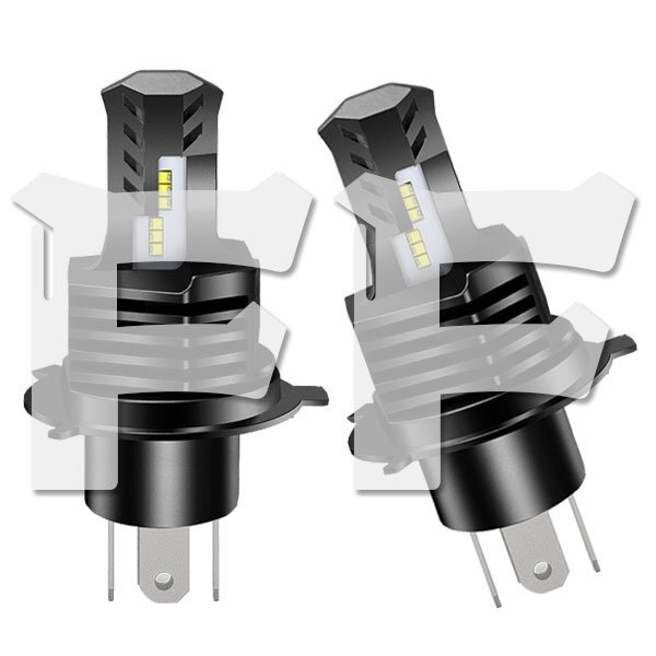 H4 Hi.Low切替式 40W LED ヘッドライト 光軸調整 PHILIPSチップ 車検ok 6500K AC/DC 9000LM ハロゲンと同じサイズ 10S-H4 2個拍卖