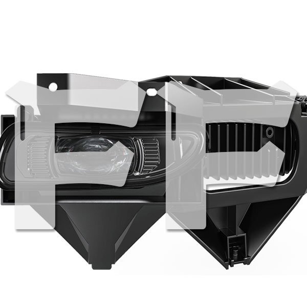 1999年~2004年式 フォードマスタング用 Mustang LED フォグランプ フォグライトアセンブリ 左右組 ホワイト 6000K MS-MT9904拍卖