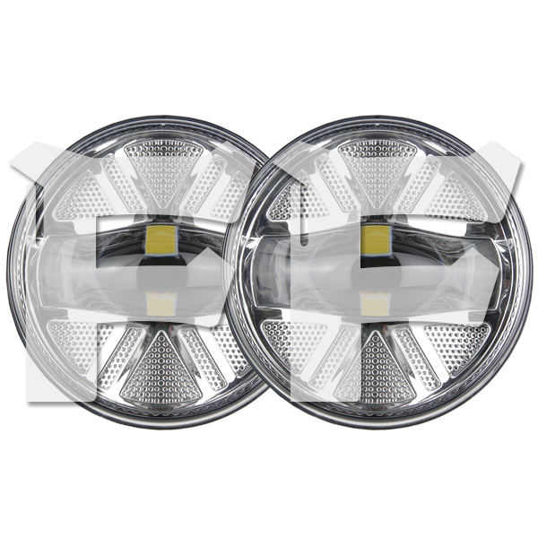 For GMC Sierra 1500 2500HD 3500HD 2007~2013年式 5.5インチ LED フォグランプ ドライビングライト ホワイト MS-GMC0714 新品拍卖