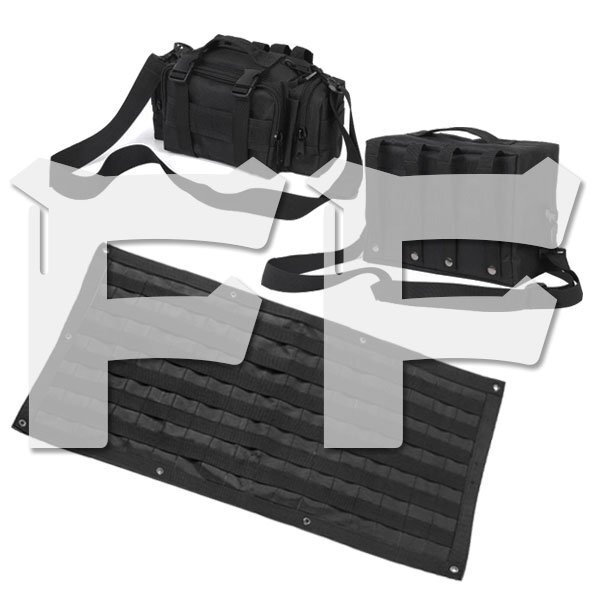 Jeep ラングラー JK JL 2007-2020年式 収納バッグ 収納用品 リア ドア ツール キット オーガナイザー JKJL-PACKAGE 3点セット拍卖