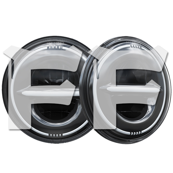 送料無料.. JEEP JK TJ LJ ジムニー トヨタ ハマーH2 DOT認定品 LED ヘッドライト 7インチ HI.Low切替式.DRL.ウインカー 2個 MS-1079D 新品拍卖