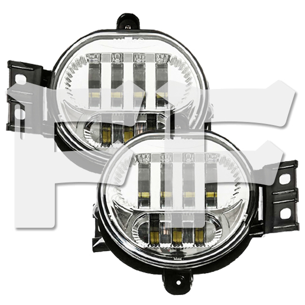 送料無料.. ダッジ・ラム LEDフォグランプ パッシングランプ Dodge 1500 2500 3500 ピックアップ アップグレード シルバー MS-DR1523 新品拍卖