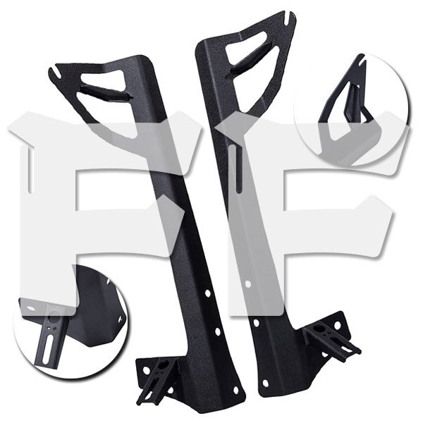 Jeep Wrangler JK 07~18 LED ワークライト 50インチ用 LEDライトバー ブラケット 新品 JKZJ-AZQ5052C-B拍卖