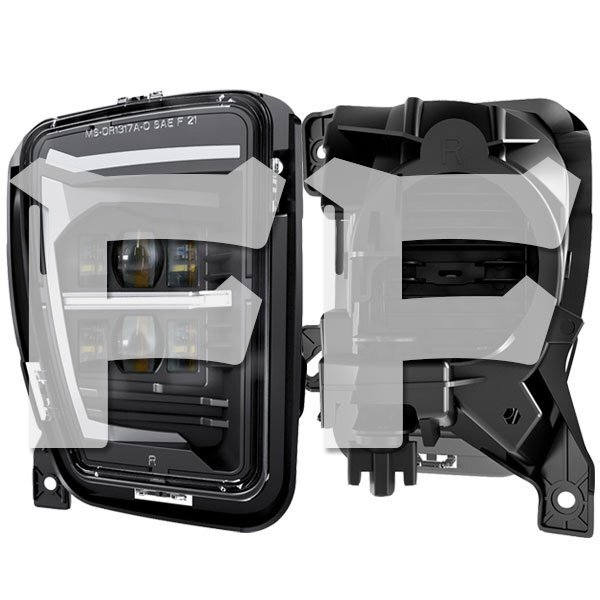ダッジ・ラム LED フォグライト スポットフラッド DRL 2013~2018年式 RAM 1500 2500 3500 クリアレンズ MS-DR1317A 左右組 新品拍卖