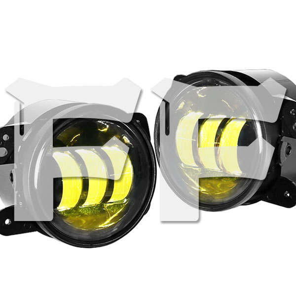For Jeep Wrangler JK JKU ダッジ 4インチ LED フォグランプ フォグライト イエロー 30W MS-FG30A 新品拍卖