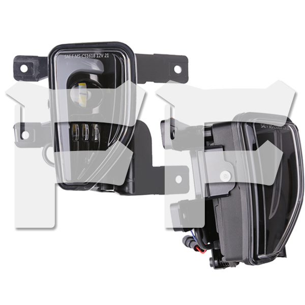 2016~2018年Chevy Silverado 1500 Models LED フォグライト フォグアンプ MS-CS1618 ブラック 新品拍卖