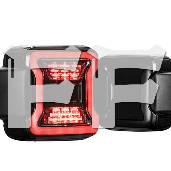 Jeep Wrangler JL LEDテールライト ウインカーライト バックランプ ブレーキ ラングラー カスタムパーツ ブラック MS-JL-TL01 1組 新品拍卖