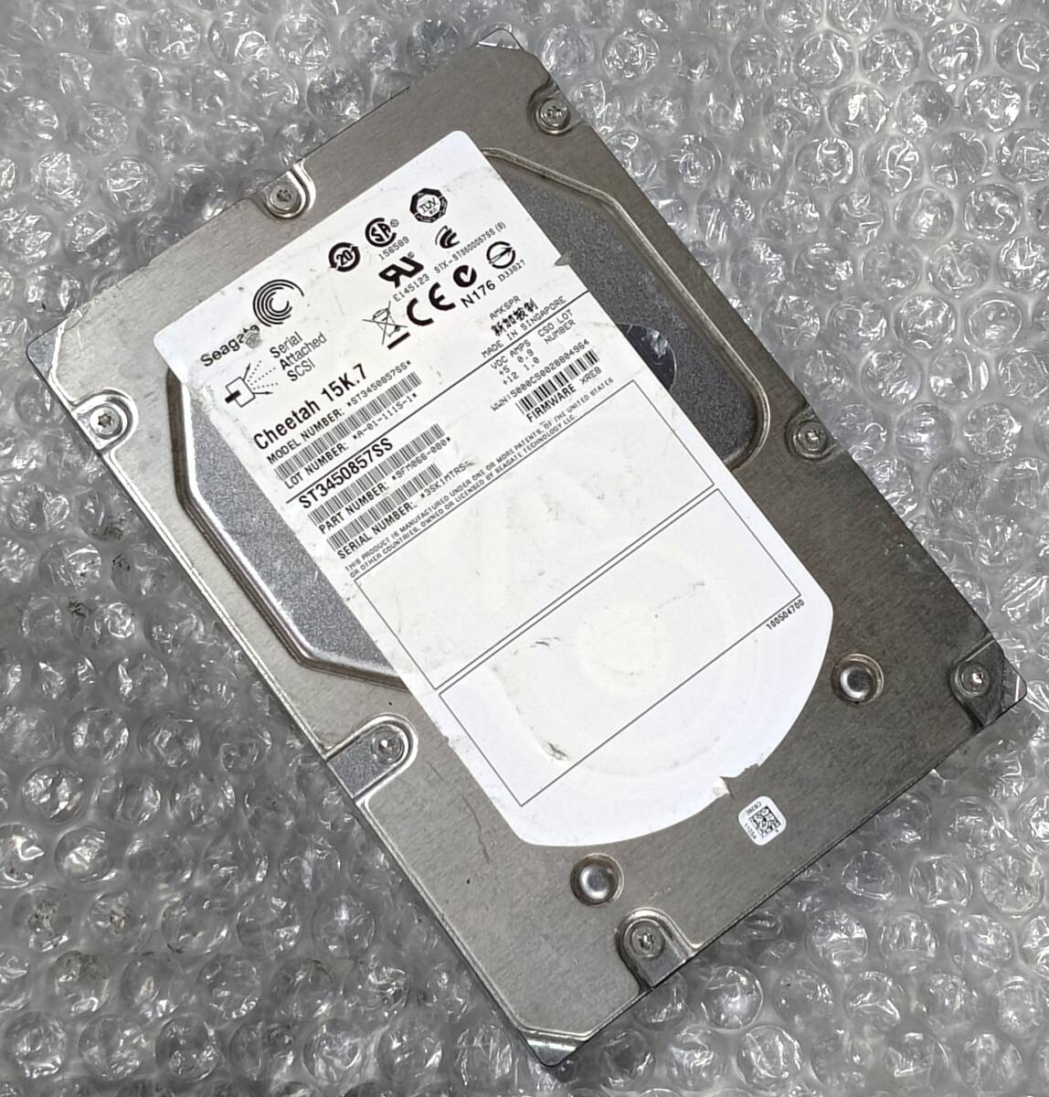 【中古パーツ】 3.5インチ HITACHI HUS156045VLS600 450GB 15K SAS HDD 正常/健康品 1台■ SAS3267拍卖
