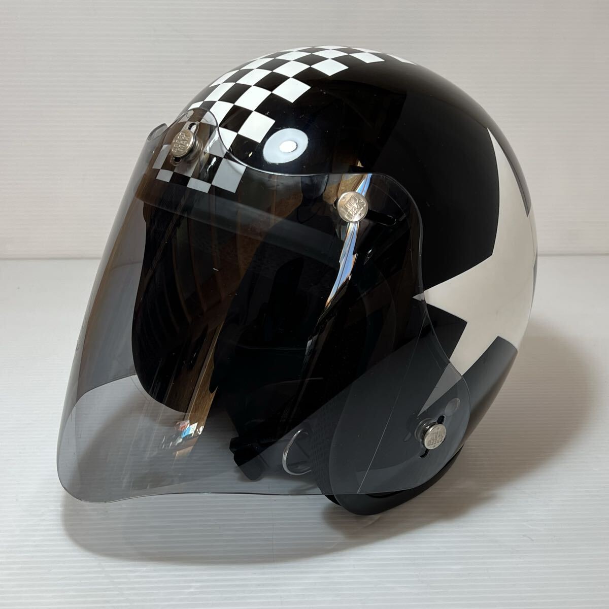 ceptoo ジェットヘルメット バイクヘルメット フリーサイズ ブラック CS-212拍卖