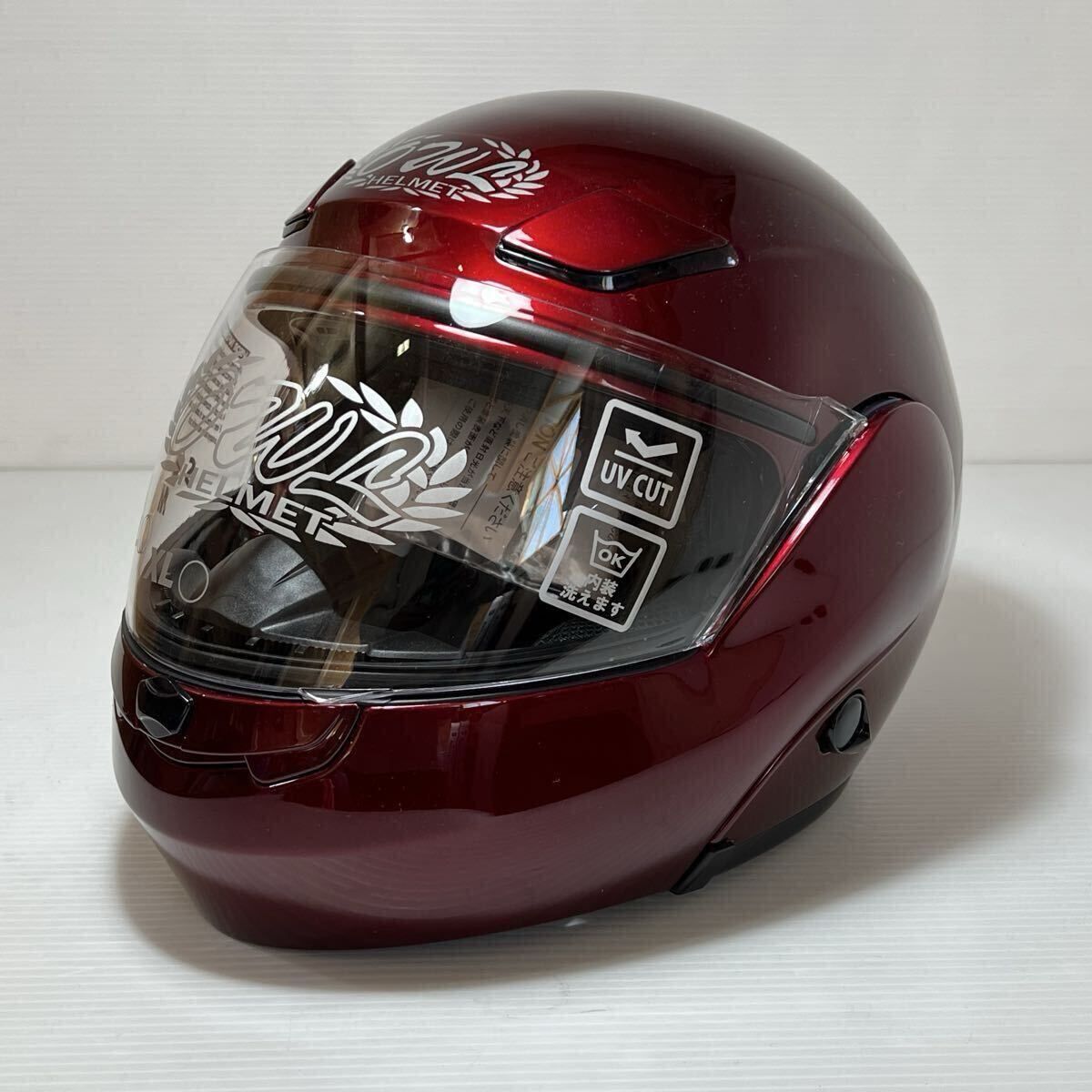 東単 OWL ハイブリッドヘルメット バイクヘルメット キャンディレッド Sサイズ TT-3000A拍卖