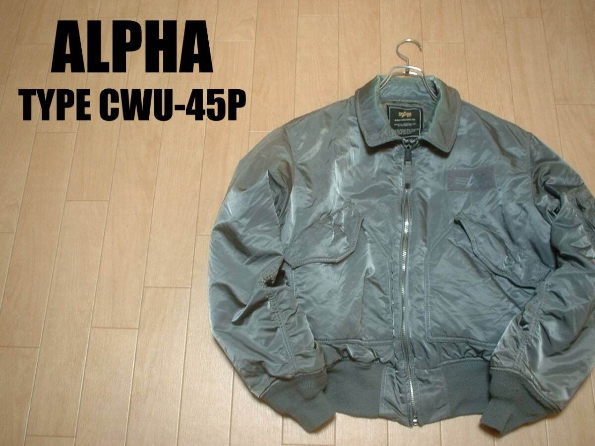 ALPHA INDUSTRIES.希少グレーCWU-45PフライトジャケットL正規アルファMA-1エアフォースU.S.AIR FORCE中綿ブルゾンガンメタルMA1B-15拍卖
