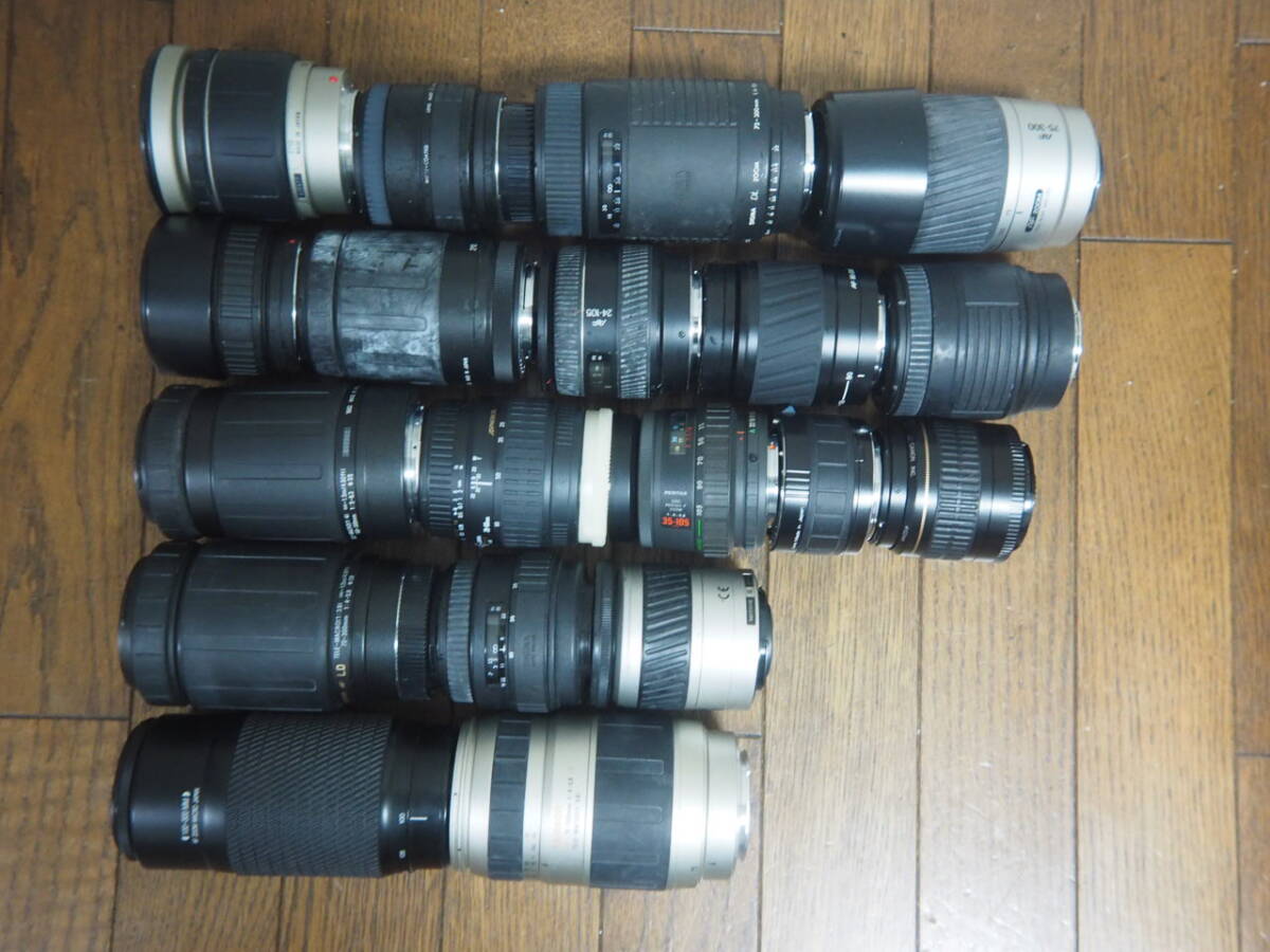 A) ジャンク AFレンズ 多数まとめて拍卖