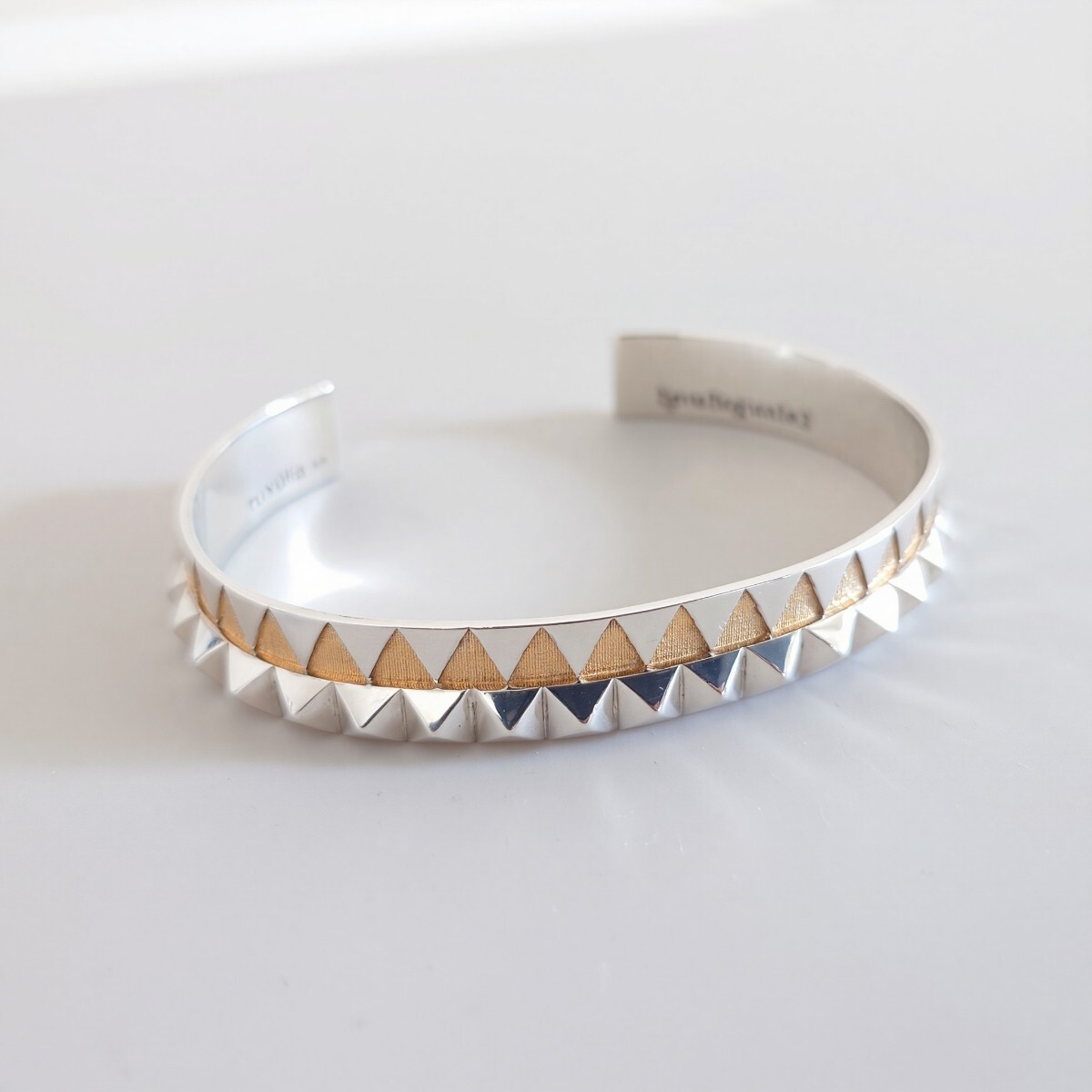 試着程度 14万 18KGP 925 1piu1uguale3 バングル アクセサリー ウノピュウノ 18金 ブレスレット ゴールド シルバー拍卖