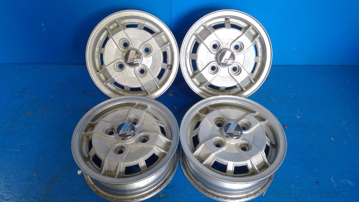 (S) ENKEI エンケイ MAG RACING マグ レーシング ホイール 12×4.5J+40 PCD114.3 4本セット 当時物 ※個人宅配送不可支店止め拍卖