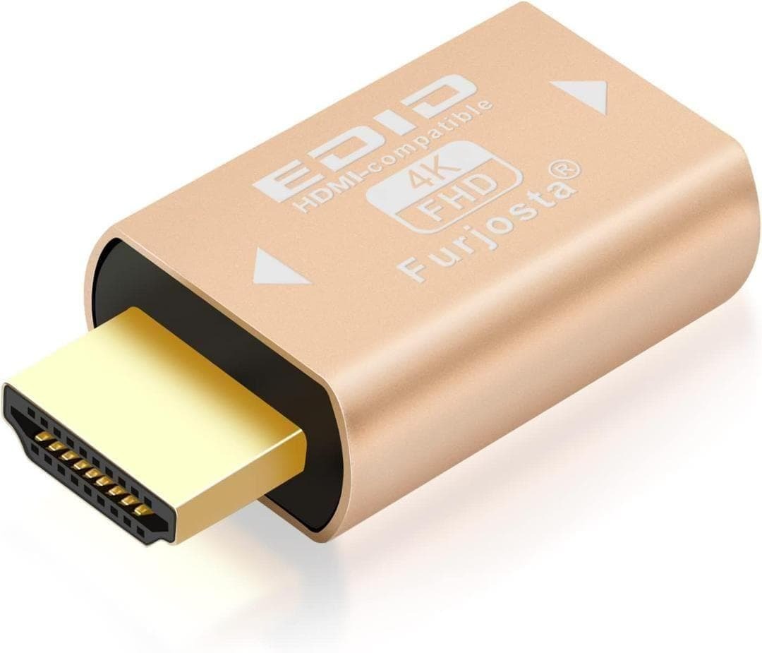 Furjosta HDMIエミュレーター パススルー 4K 超薄型アダプター ア拍卖