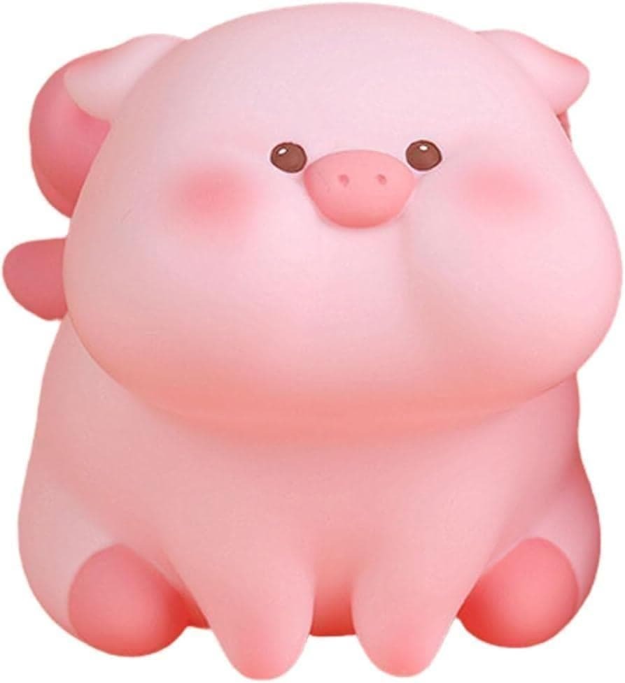 NOLITOY 貯金箱 かわいい 豚 子供 割れない豚の貯金箱 動物の貯金箱 置拍卖