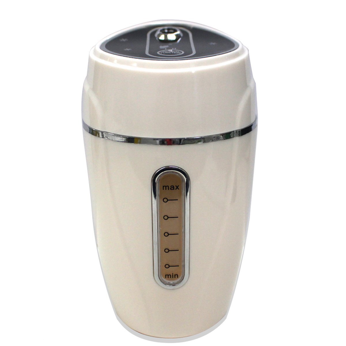 【新品即納】シガーソケット対応 USBミニ加湿器 DC12V 超音波ミスト アロマオイル ブルーLED ホワイト/白拍卖