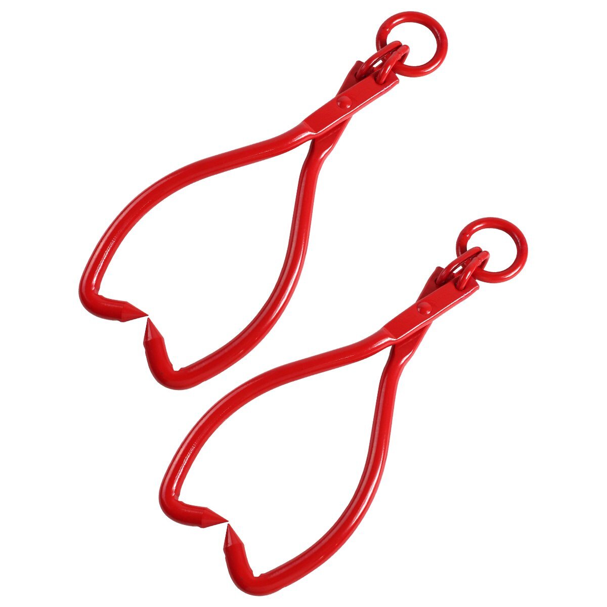 【新品即納】『2個 40cm 吊り上げ』丸太 トング 木材 原木 リフティング トング 伐採 集材 林業 薪 薪割 移動 リフト リフター 重機 吊り拍卖