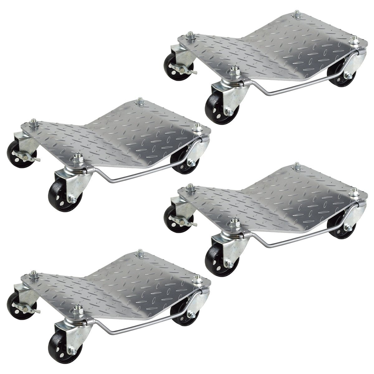 【新品即納】『鉄輪』 積載荷重1100kg 1t 頑丈 4台 タイヤドーリー カー ホイール ドーリー 故障 修理 整備 不動車 移動 工具 4個 セット拍卖