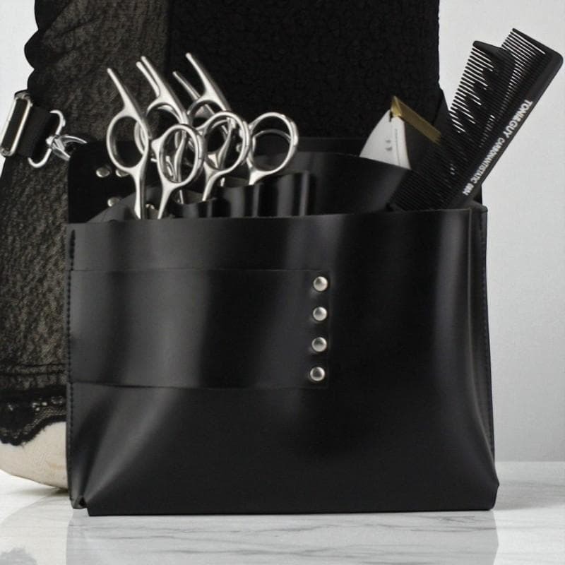 再入荷 【4色展開】シザー6丁収納可能!多機能 シザーケース ブラック拍卖