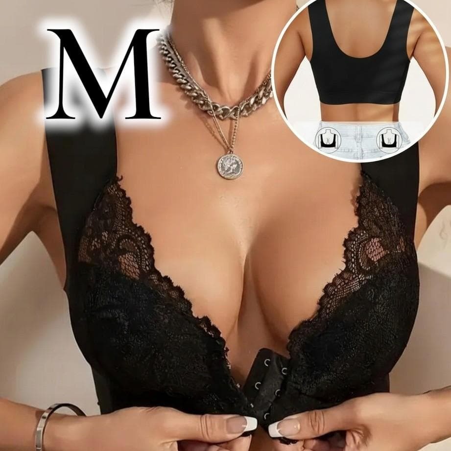 M シームレスブラ ノンワイヤーブラ フロントホック シームレス 脇高拍卖