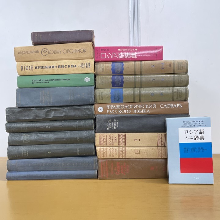 ■02)【1点限り!】【言語学習者向け】ロシア語の辞書・辞典などの本・洋書/まとめ売り21冊セット/和露/事典/博友社/文学/文芸/語源/文法/B拍卖