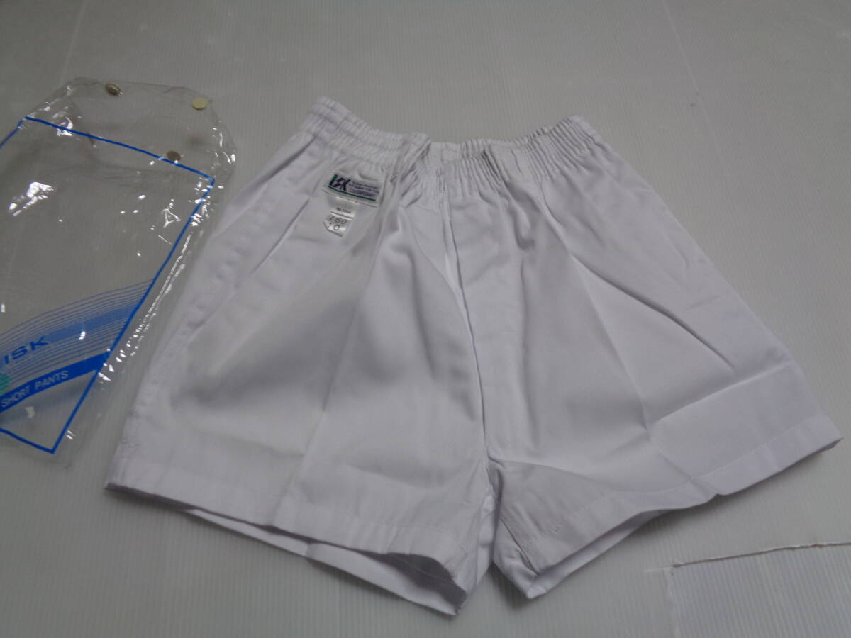 160 白 石井産業 ファスナー 短パン ショートパンツ 体操着 体操服 昭和レトロ 未使用拍卖