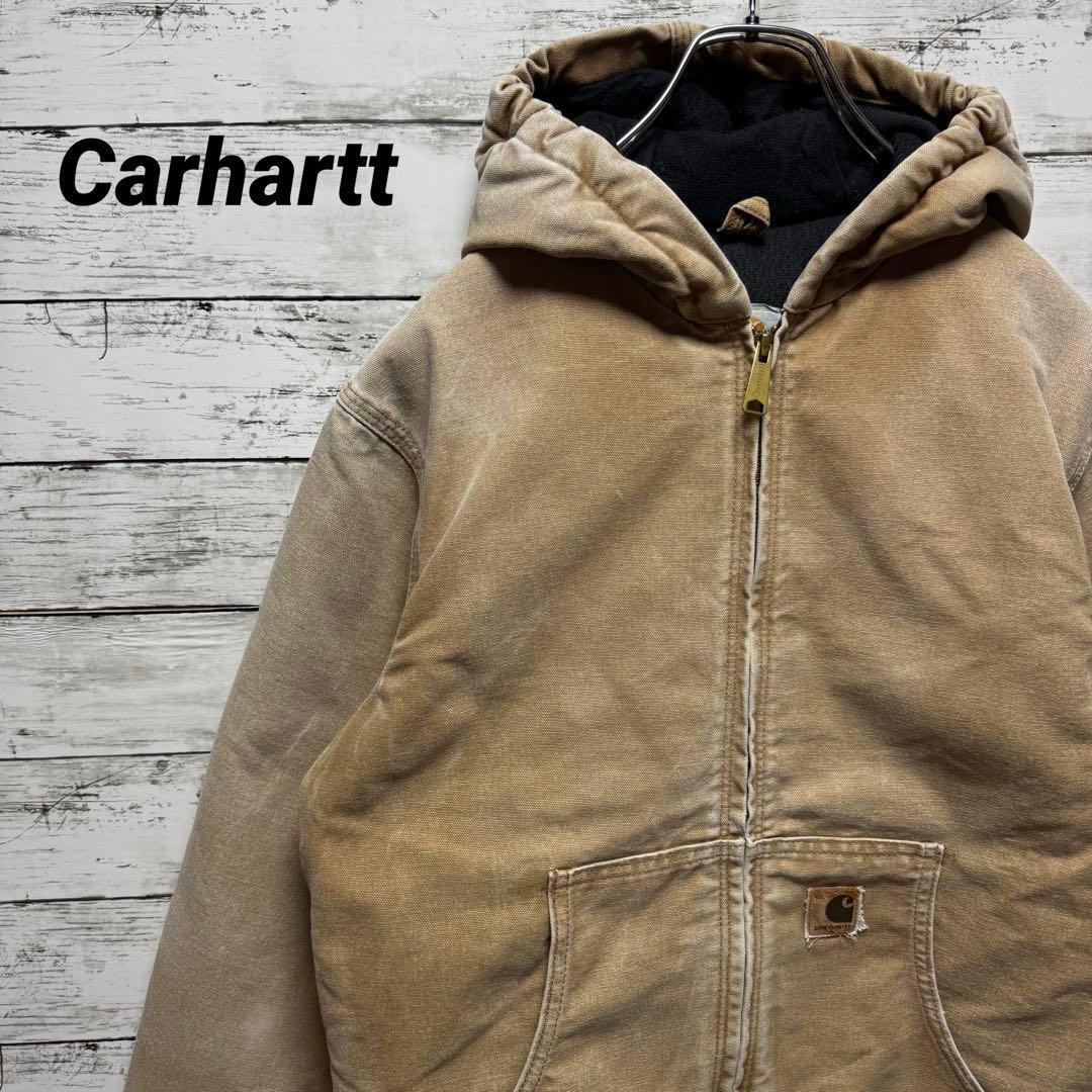 871【希少なXL】カーハート 中綿キルティング 革タグ アクティブジャケット拍卖