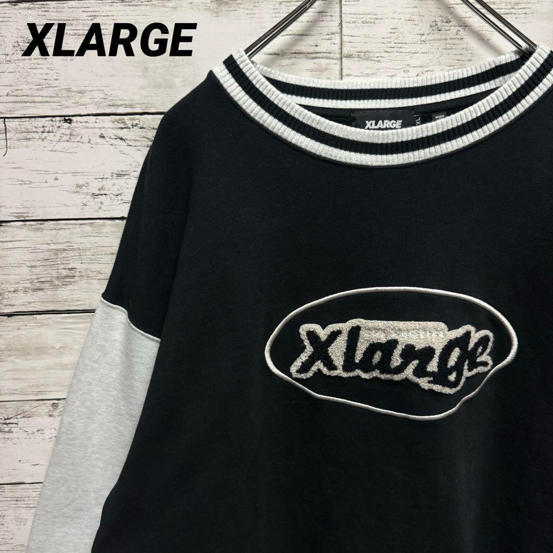 460a【希少なXL】エクストララージ ばんばんざい着用 パイルロゴ スウェット拍卖