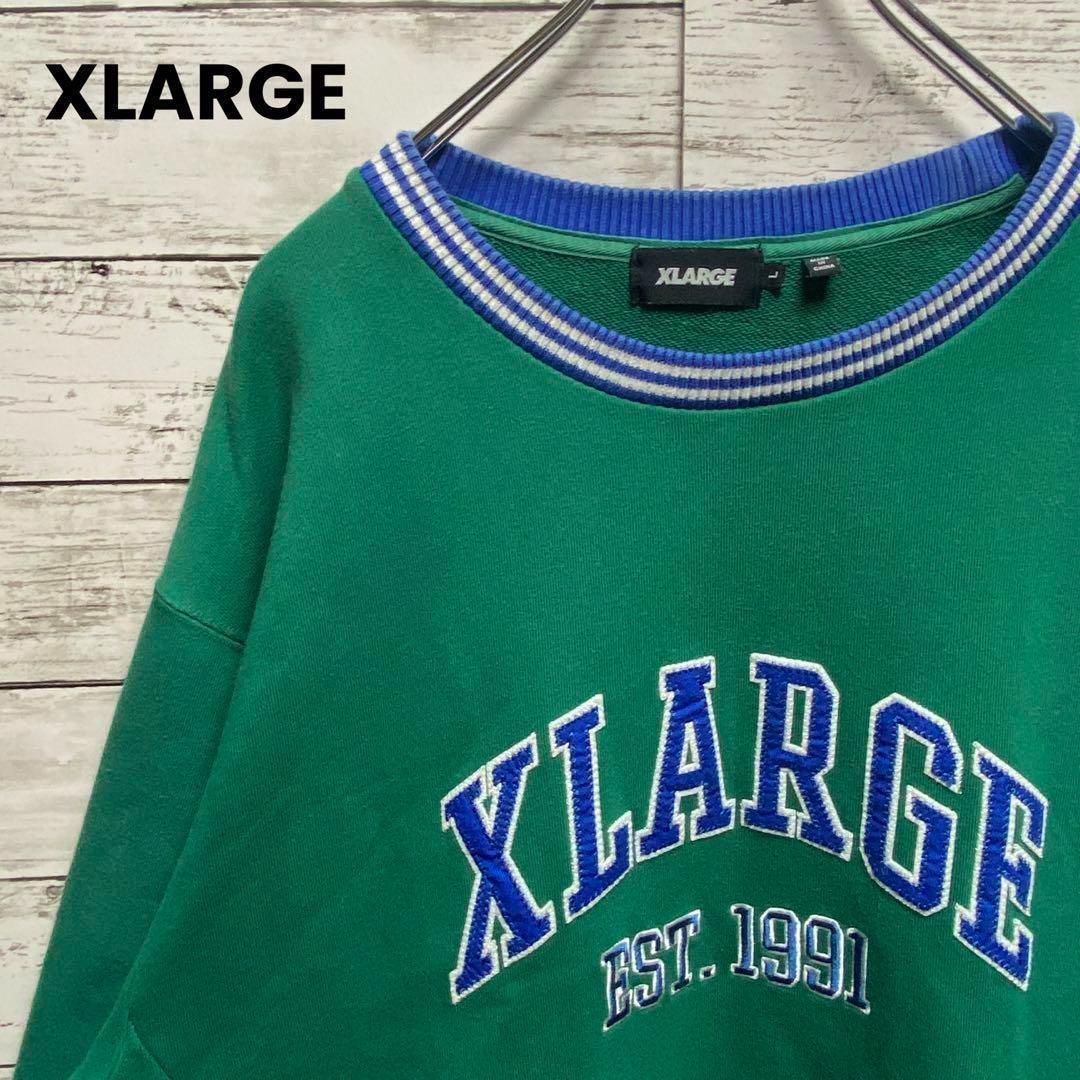 S16【きりたんぽ着用モデル】エクストララージ 刺繍ロゴ レア スウェット拍卖