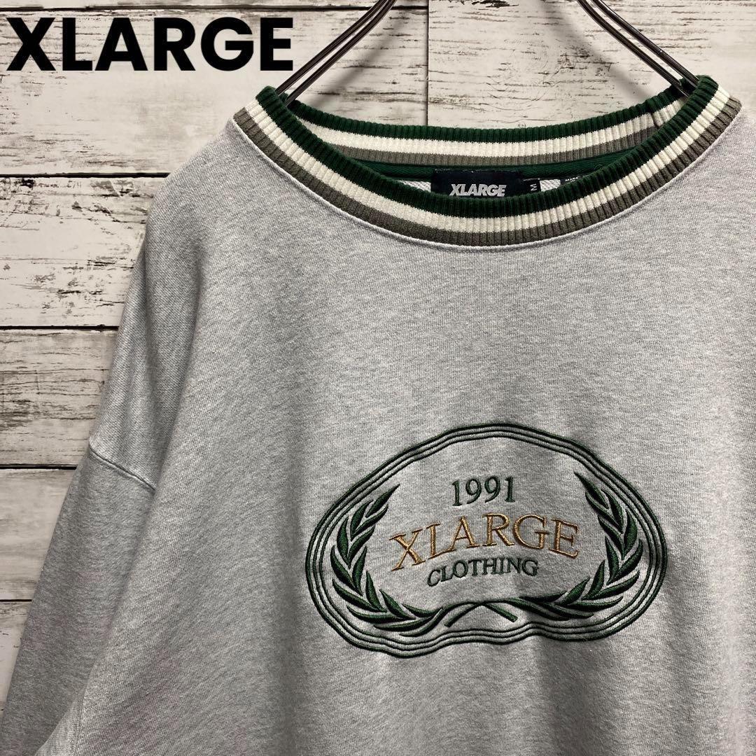 S33【即完売モデル】エクストララージ 刺繍ビッグロゴ レア スウェット拍卖