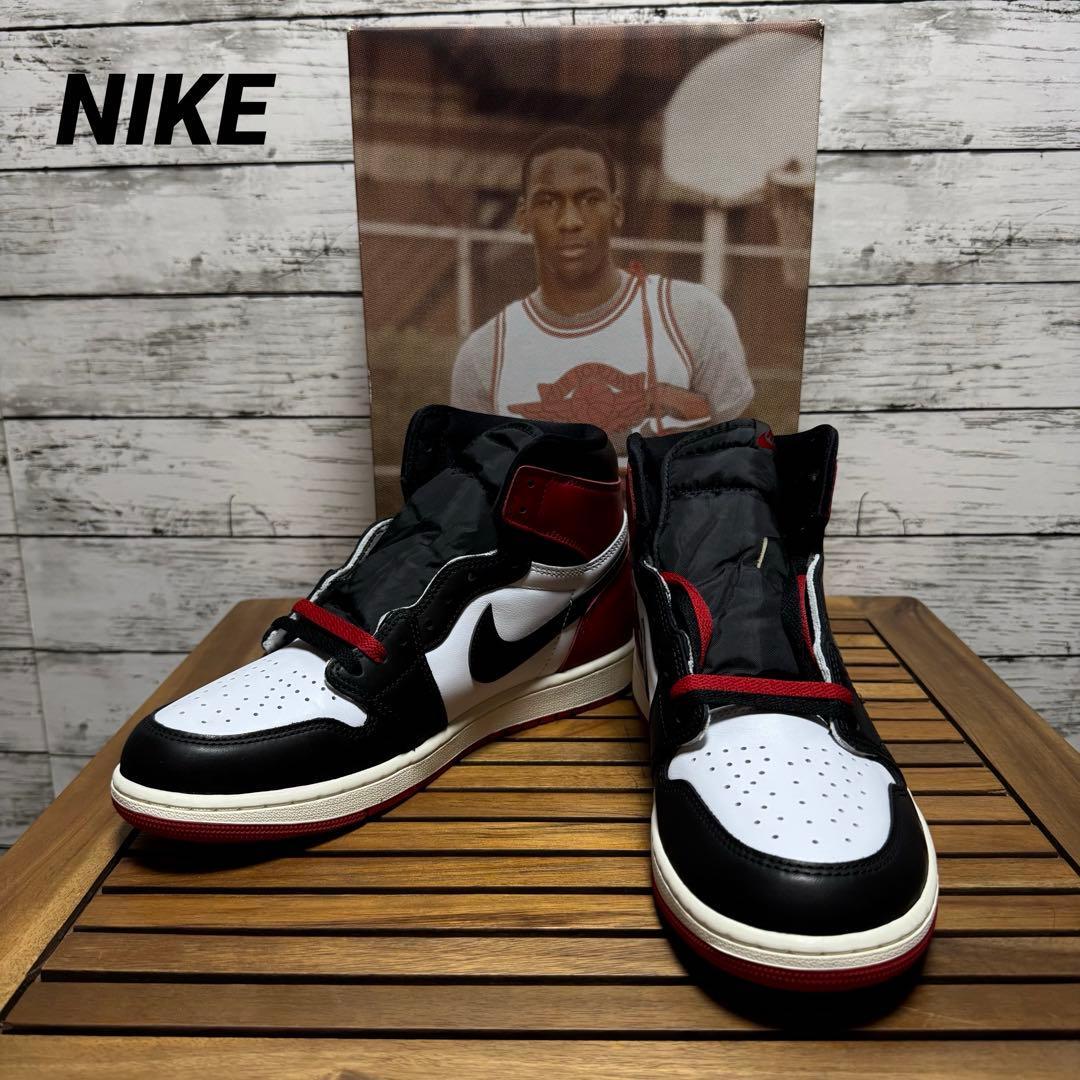 1【美品】ナイキ エアジョーダン1 レトロ ハイ OG "つま黒" 29cm拍卖
