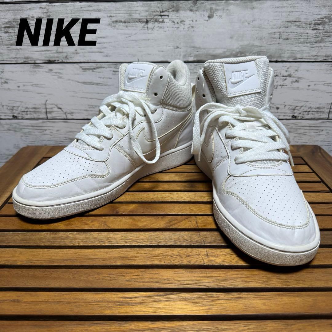 1【25.5cm】ナイキ コートバーロウ ミッド SL クリーニング済拍卖