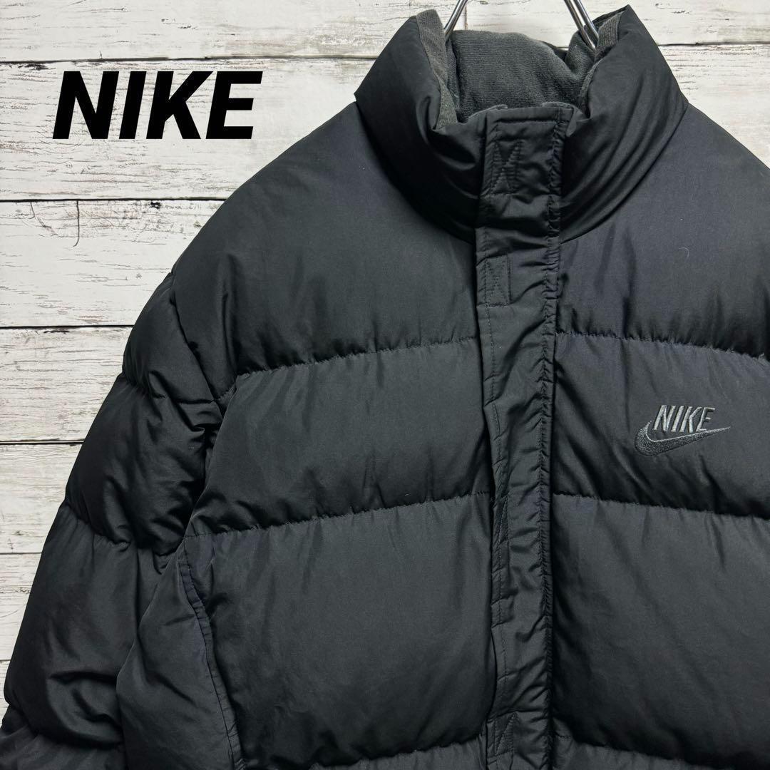 480【希少なXL】ナイキ 刺繍ロゴ ワンポイント レア ダウンジャケット拍卖